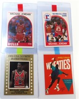 Four (4) Michael Jordan Cards