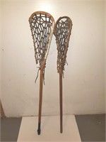 Two Lacrosse Sticks;