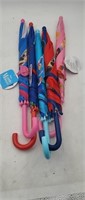 NEW Lot of 5 Kids Umbrellas