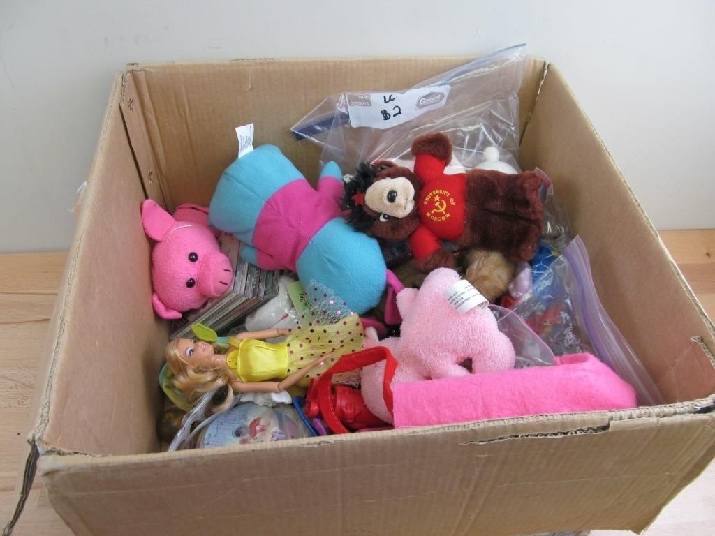 Box Lot of Toys Etc