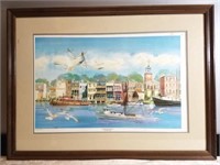 GEORGETOWN WATERFRONT WATERCOLOR PRINT