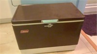 Vintage Brown Coleman Ice Chest