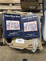 box of american military history books
