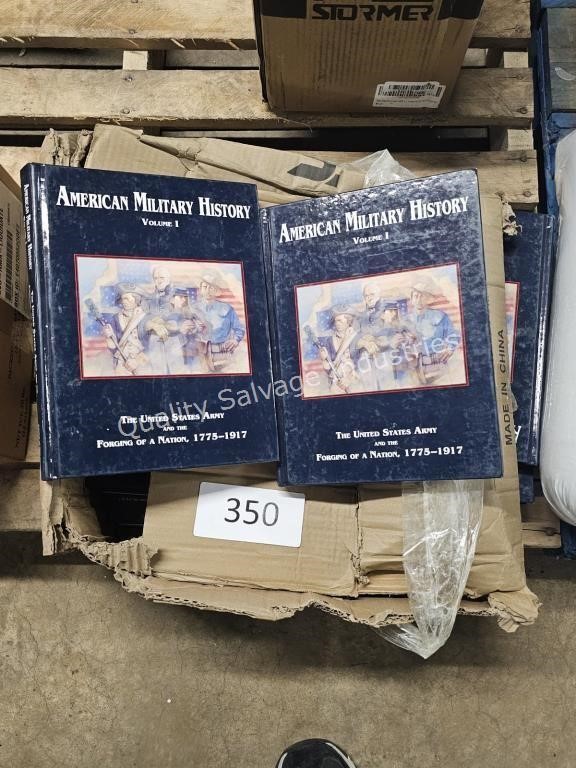 box of american military history books