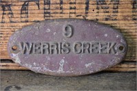 Brass Depot Plate - Werris Creek 9