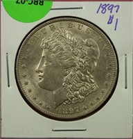 1897 Morgan Dollar UNC Cleaned
