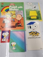 Snoopy Lot paint, cards, etc.