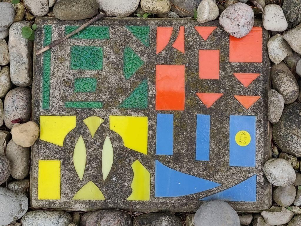 5 Mosaic Patio Stones