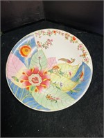 14in Chinoiserie 14in Tobacco Leaf Charger