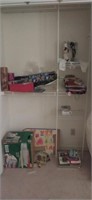 Lot with Christmas card gift boxes wrapping paper