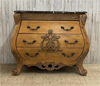 Faux Marble Top Bachelors Chest