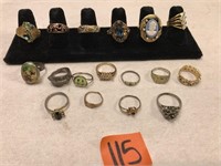 Lot of Costume Jewelry Rings