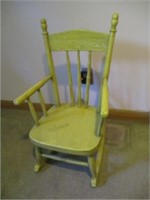 vintage small rocking chair.