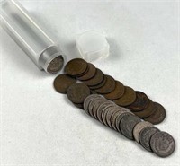 Roll of (50) Indian Head Cents, US 1c Coins