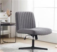 WIDE OFFICE CHAIR ARMLESS HOME OFFICE DESK CHAIR