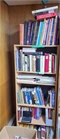 Large Book lot with bookshelf!
