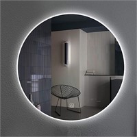 LED Backlit Round Bathroom Mirror