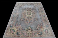 WELL-PROPORTIONED HAND KNOTTED CHINESE RUG IN BLUE