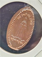 Smashed penny token the empire state new york
