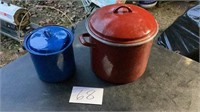Paula deen pot and blue pot