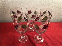 Fall Leaves Decorated Goblets