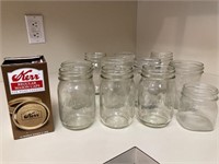 Kerr Canning Jars & New Lids