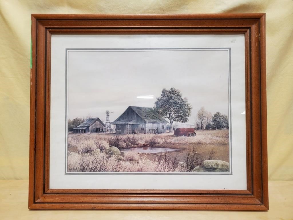 Barn Print Framed 22" x 18"