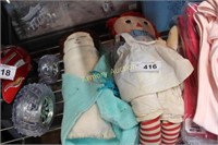 RAGGEDY ANN AND CLOTH DOLL