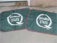 Two Vintage Quaker State Auto Protective Covers