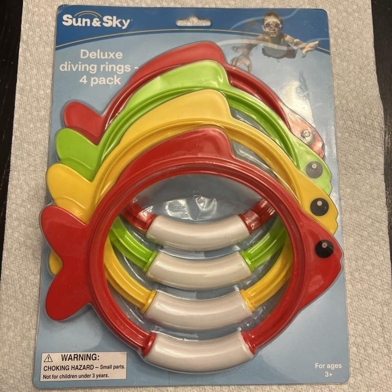 Sun & Sky - Deluxe Diving Rings - 4 Pack