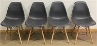 FOUR MCM STYLE EIFFEL TOWER DINING CHAIRS