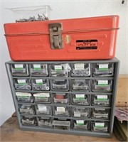 Screw organizer, empty tool box