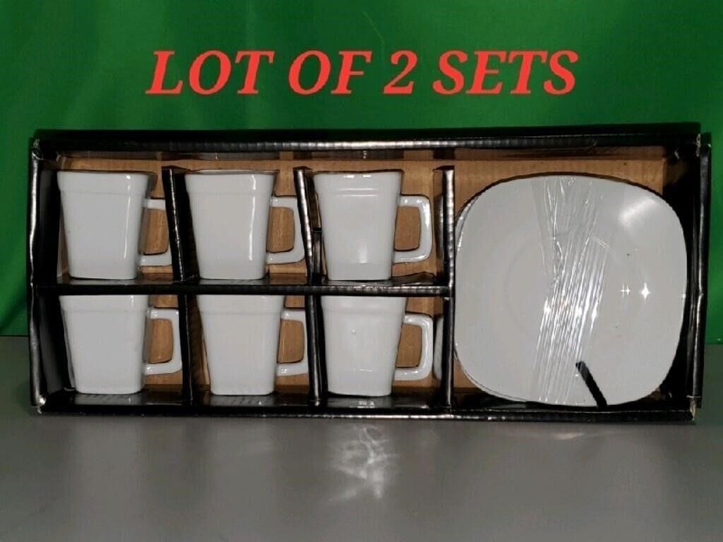 Lot of 2 Espresso/Turkish Coffee 12 Pieces Per Set