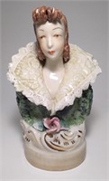Vintage Cordey Porcelain Victorian Lady Bust