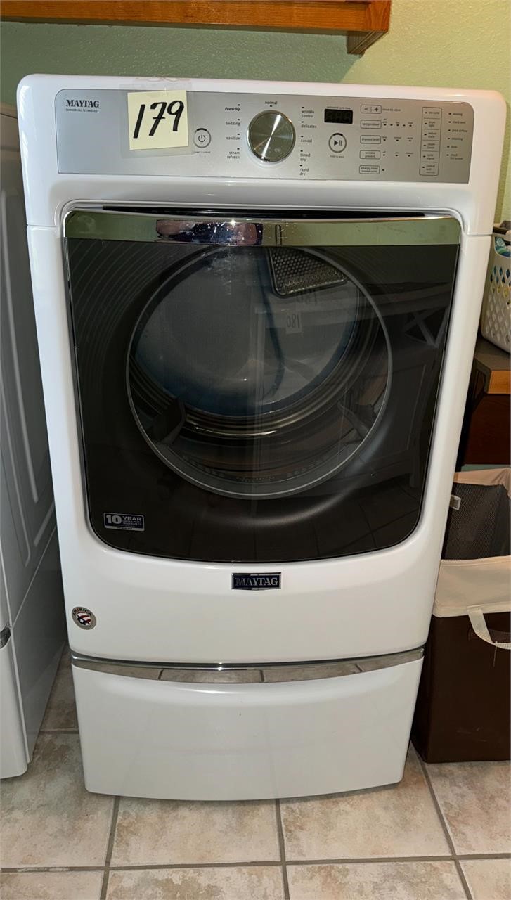 Maytag Front Load Dryer w/Pedestal