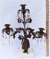 VINTAGE MARBLE BASED CANDELABRA