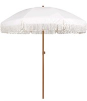 AMMSUN 7ft Patio Umbrella with Fringe