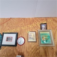 PICTURES, PAINTING, CLOCK
