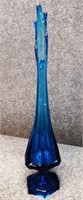 MCM Viking Blue Six-Panel Swung Vase