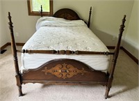 Antique Bed with Full Mattress Size & Boxspring