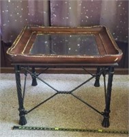 Glass Top End Table