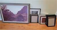 10 ASSORTED FRAMES, PRINTS AND PHOTOS