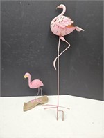 Pink Flamingos Lawn & Garden Decor  See Sz