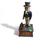 Cast iron Uncle Sam coin bank