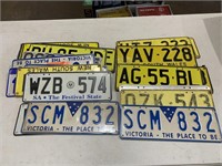 Large Qty Misc Number Plates x 22