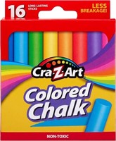 Cra-Z-Art Classic Colored Chalk, Assorted Colors,