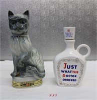 Jim Beam Trophy Cat & Dr. Ordered Bottles