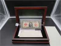 1923 Large Note, Last year of Mint W/ Display Case