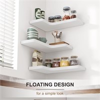 fuqing Corner Floating Shelves, Wall Shelf Set of