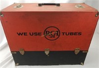 Vintage Rca Tube Carrying Case Red & Black